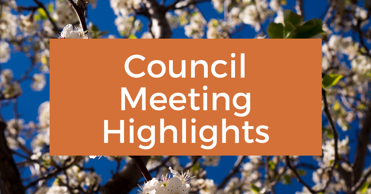 July Council Meeting Highlights - Post Image